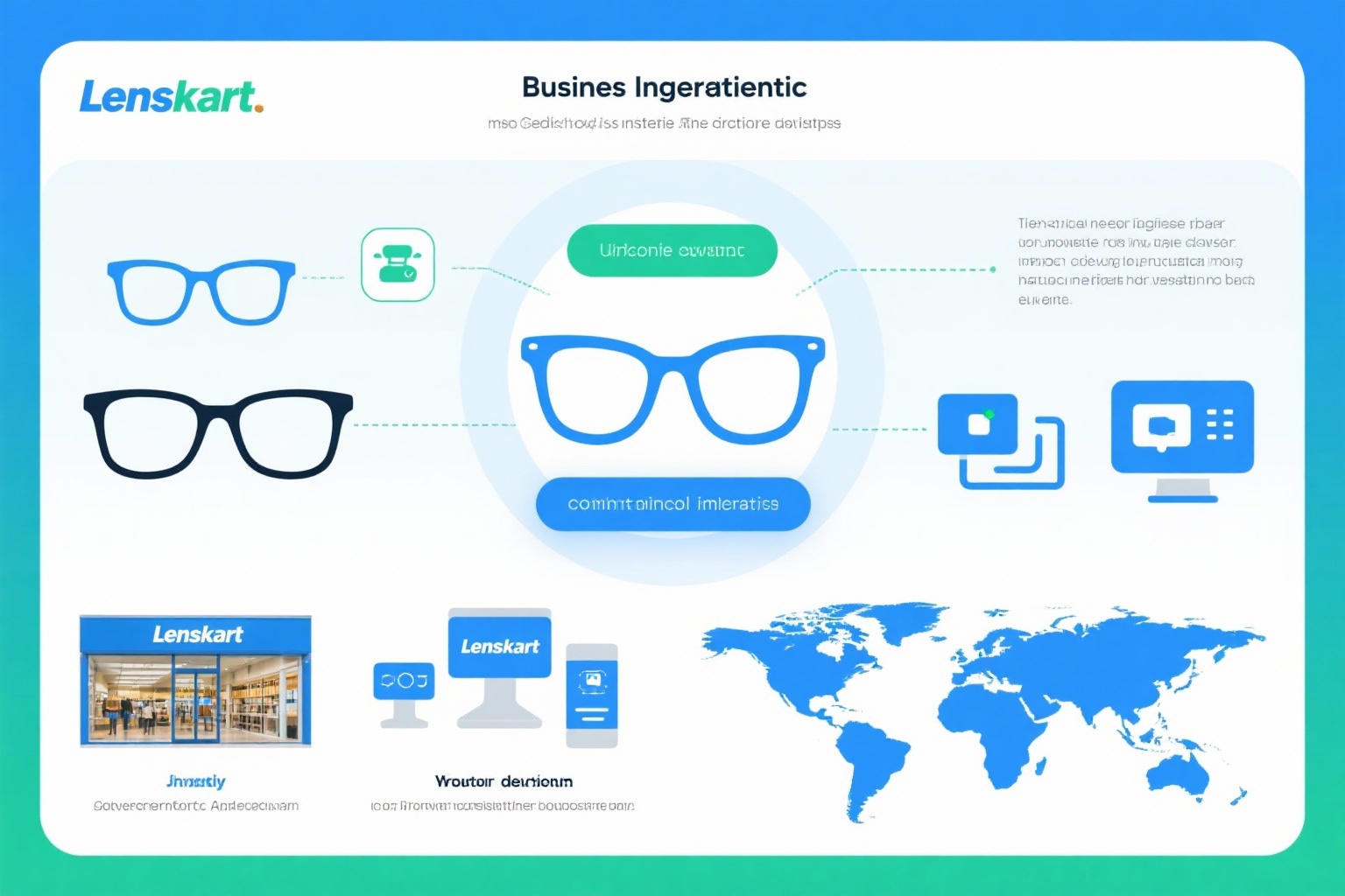 Lenskart IPO business overview chart showing company structure and market position